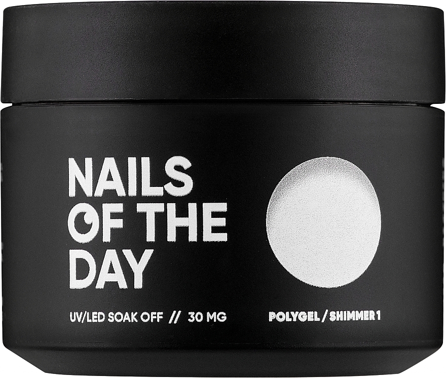 Полігель із шимером дрібнозернистий - Nails Of The Day Polygel Shimmer — фото N1