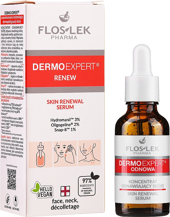 Сыворотка для лица регенерирующая - Floslek Dermo Expert Skin Renewal Serum