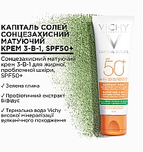 Сонцезахисний зволожувальний крем 3-в-1 для жирної, проблемної шкіри, spf50+ - Vichy Capital Soleil Mattifying 3-in-1 — фото N2