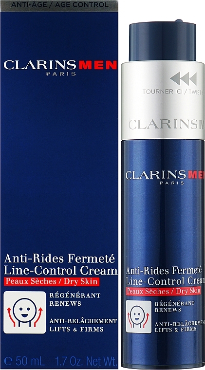 Антивозрастной крем для сухой кожи - Clarins Men Line-Control Cream For Dry Skin — фото N2