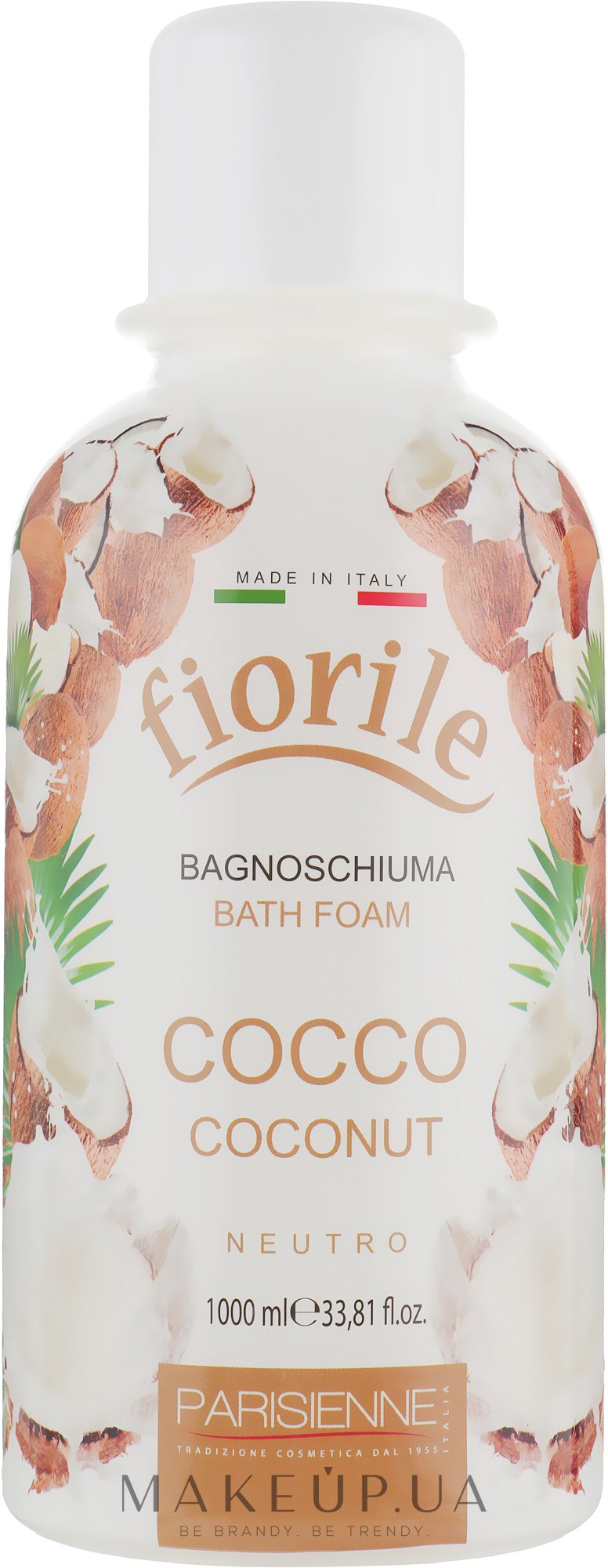 Пена для ванн "Кокос" - Parisienne Italia Fiorile Coconut Bath Foam — фото 1000ml