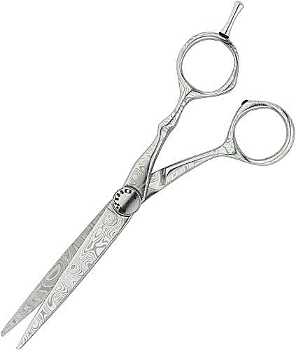Ножницы парикмахерские прямые, 9012 - Tondeo Mythos Damask Offset 6" Hair Styling Scissors — фото N2
