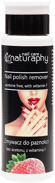 Жидкость для снятия лака с витамином F "Клубника" - Naturaphy Nail Polish Remover Strawberry Scent — фото N1
