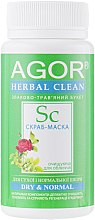 Скраб-маска для сухої і нормальної шкіри - Agor Herbal Clean Dry & Normal — фото N1