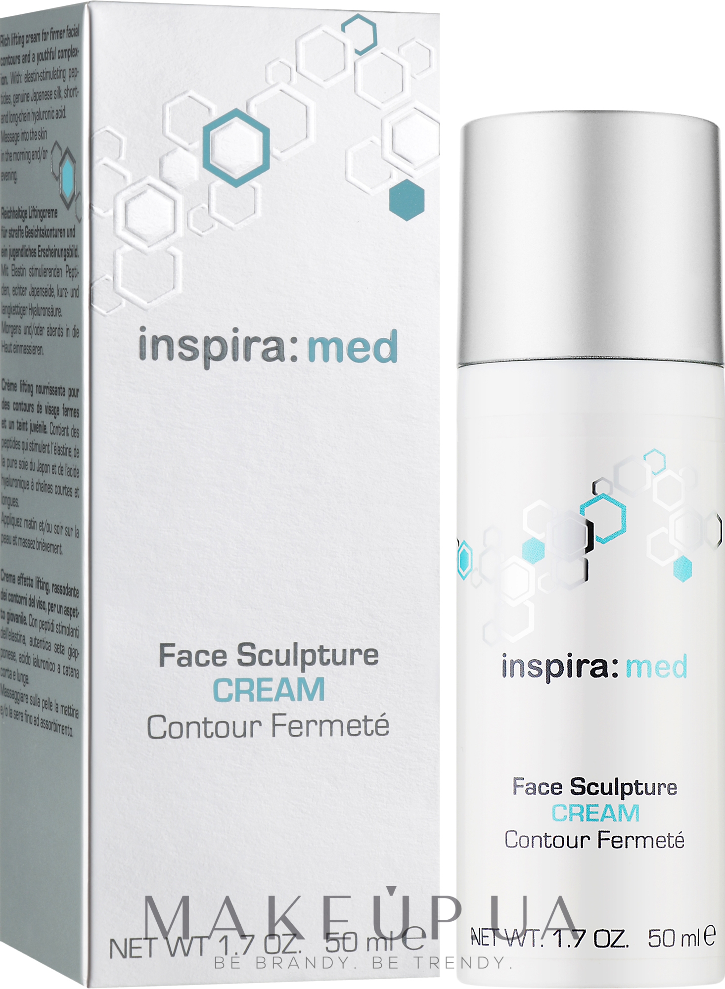 Моделюючий крем для контуру обличчя - Inspira:cosmetics Med Face Sculpture Cream — фото 50ml