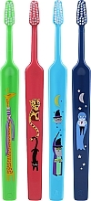 Зубные щетки для детей, салатовая + красная + голубая + синяя - TePe Kids Extra Soft — фото N2