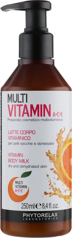 Мультивітамінне молочко для тіла - Phytorelax Laboratories Multi Vitamin A+C+E Body Milk — фото N1
