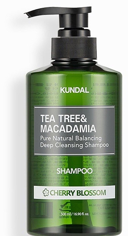 Шампунь "Cherry Blossom" - Kundal Tea Tree & Macadamia Deep Cleansing Shampoo — фото N1