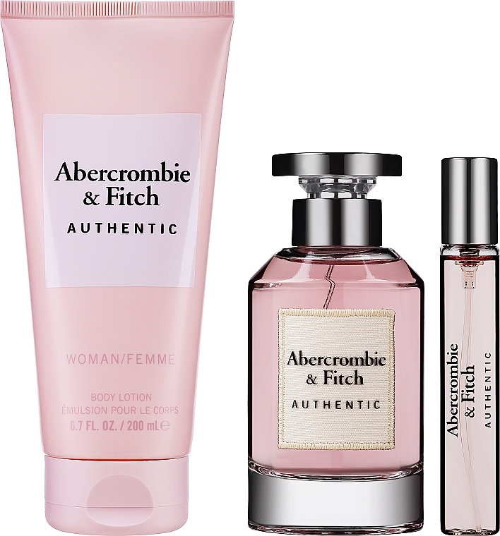 УЦЕНКА Abercrombie & Fitch Authentic - Набор (edp/100ml + edp/15ml + b/lot/200ml) * — фото N3