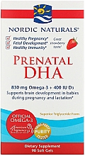 Харчова добавка для вагітних зі смаком полуниці "Риб'ячий жир" - Nordic Naturals Prenatal DHA Strawberry — фото N2