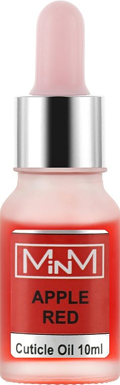 Олія для кутикули з піпеткою, червоне яблуко - M-in-M Apple Red — фото N1