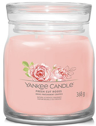 Ароматична свічка в банці "Fresh Cut Roses", 2 ґноти - Yankee Candle Singnature — фото N1