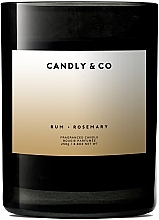 Парфумерія, косметика Ароматична свічка - Candly & Co No.2 Candle Rum Rozmaryn