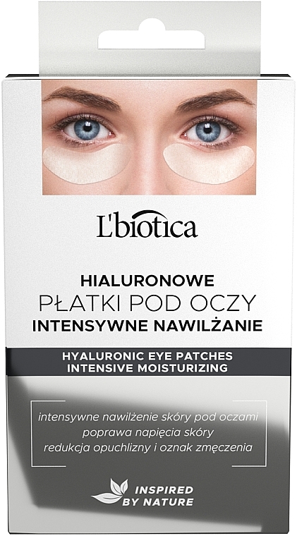 Гиалуроновые подушечки для глаз - L'biotica Hyaluronic Eye Pads — фото N4