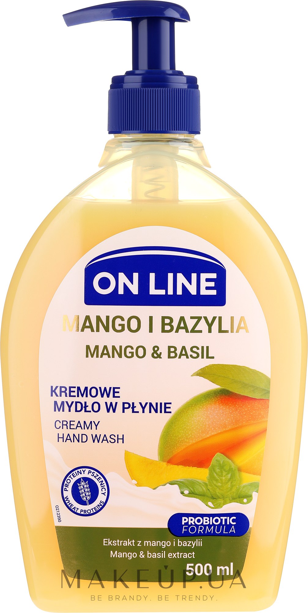 Рідке мило - On Line Mango & Basil Creamy Hand Wash — фото 500ml