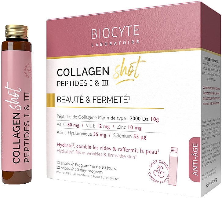 Шоты коллагеновые. Мощная комплексная формула. Высокие дозировки - Biocyte Collagen Shot — фото N1