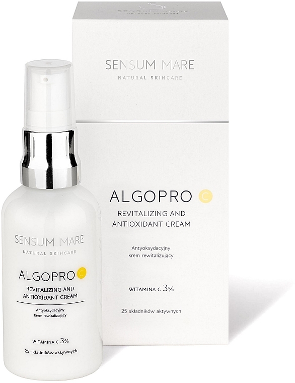 Антиоксидантний відновлювальний крем з вітаміном С 3% - Sensum Mare Algopro C Revitalizing And Antioxidant Cream — фото N2