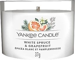 Ароматична мінісвічка в склянці - Yankee Candle White Spruce And Grapefruit — фото N1