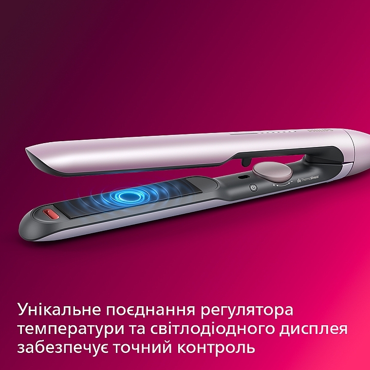 Стайлер для волос, светло-розовый металлик - Philips Straightener Series 5000 BHS530/00 — фото N9