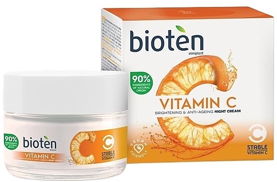 Нічний крем для обличчя з вітаміном C - Bioten Vitamin C Night Cream — фото N1