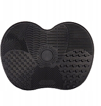 Силіконовий килимок для миття й чищення щіток, чорний, розмір S - Lash Brown — фото N1