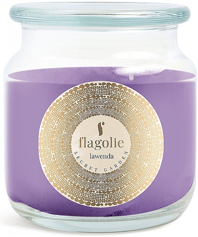 Ароматическая свеча "Лаванда" - Flagolie Secret Garden Lavender Scented Candle — фото N1