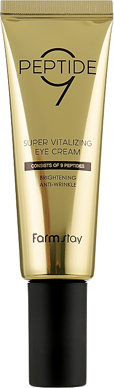Антивозрастной крем для век с пептидами - FarmStay Peptide 9 Super Vitalizing Eye Cream — фото N1