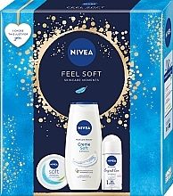 Набір - NIVEA Feel Soft (sh/gel/250ml + cr/100ml + deo/50ml) — фото N1