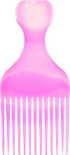 Гребінь для волосся "Afro", 60403, рожевий - Top Choice — фото N1