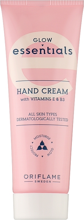 Крем для рук з вітамінами Е та В3 - Oriflame Essentials Glow Essentials Hand Cream With Vitamins E & B3 — фото N1