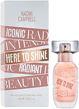 Naomi Campbell Here To Shine - Туалетная вода (мини) — фото N1