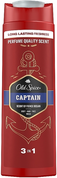 Шампунь-гель для душа 2в1 - Old Spice Captain Shower Gel + Shampoo  — фото N2