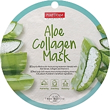 Духи, Парфюмерия, косметика Коллагеновая маска с алоэ - Purederm Aloe Collagen Mask