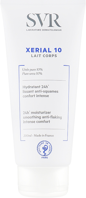 Косметическое молочко «Ксериаль 10. Увлажнение и комфорт 24 часа» для сухой кожи тела - SVR Xerial 10 Lait Corps  — фото N2