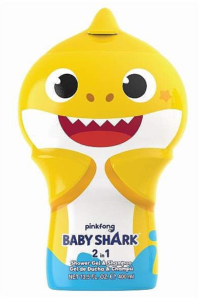 Шампунь-гель для душу 2D - Air-Val International Baby Shark Shower Gel & Shampoo 2D — фото N1