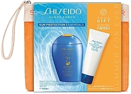 Набор - Shiseido Sun Protection Essentials (lot/150ml + emuls/75ml + pouch) — фото N2