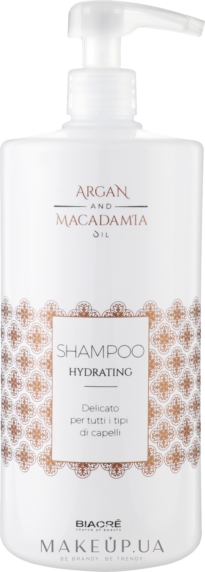 Увлажняющий шампунь «Арган и Макадамия» - Biacre Argan and Macadamia Shampoo Hydrating  — фото 1000ml