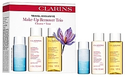 Набор - Clarins Make-Up Remover Trio (f/milk/50ml + makeup/remover/30ml + f/lot/50ml) — фото N1