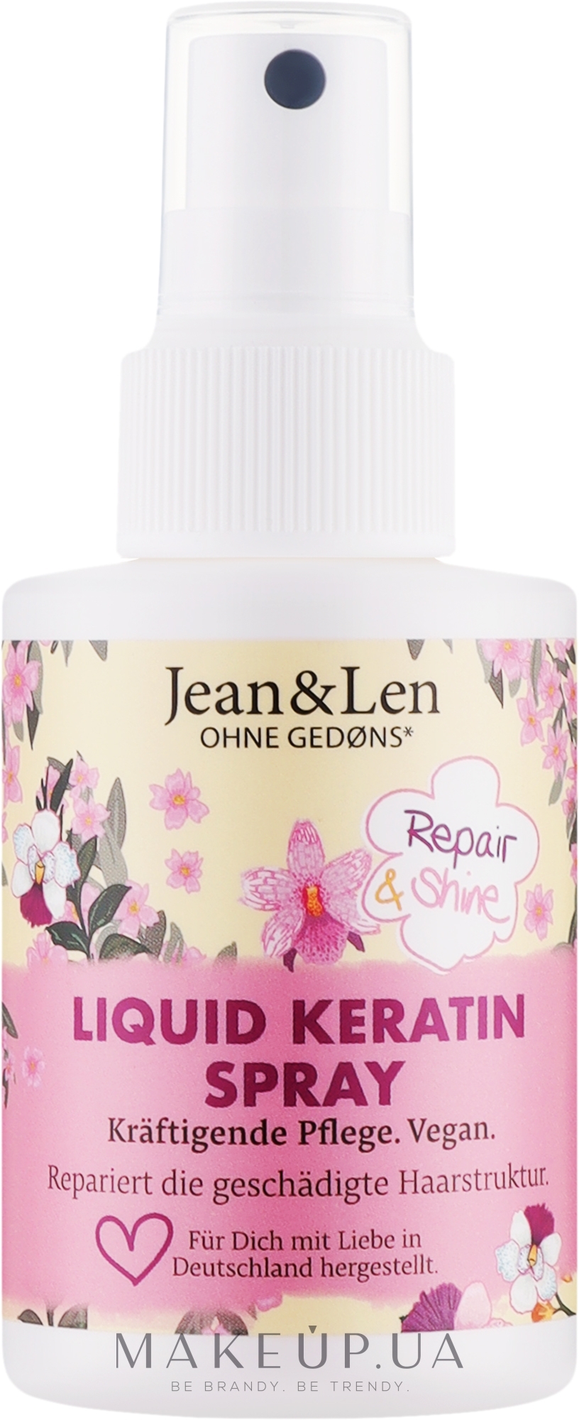 Восстанавливающий спрей-кератин для волос - Jean & Len Liquid Keratin Spray — фото 100ml