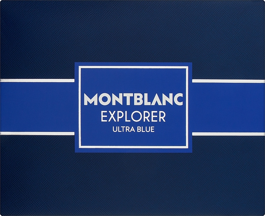 Montblanc Explorer Ultra Blue - Набор (edp/100ml + deo/stick/75ml + edp/7.5ml) — фото N1