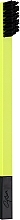 Духи, Парфюмерия, косметика Зубна щітка середньої жорсткості, цитрусово-жовта з чорним матовим ковпачком - Apriori
