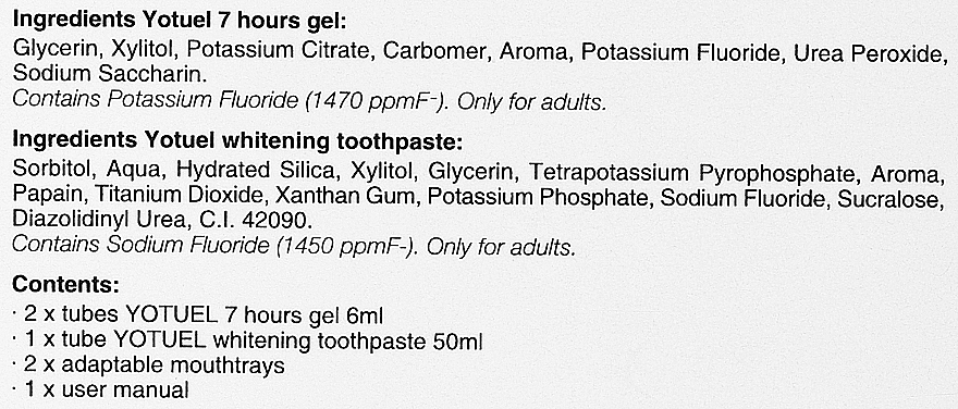 Домашняя система отбеливания зубов "7 часов" - Yotuel 7 Hours — фото N3
