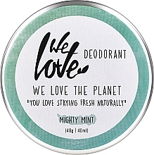 Натуральный кремовый дезодорант "Мята" - We Love The Planet Mighty Mint Cream Deodorant — фото N1