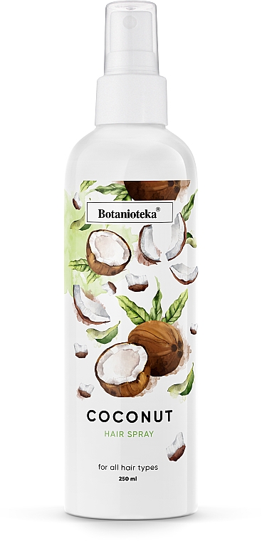 Кокосовий мультиспрей для гладкості волосся - Botanioteka Hair Spray Coconut — фото N5