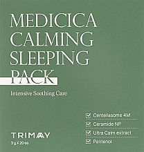 Успокаивающая ночная маска для лица - Trimay Medicica Calming Sleeping Pack — фото N2