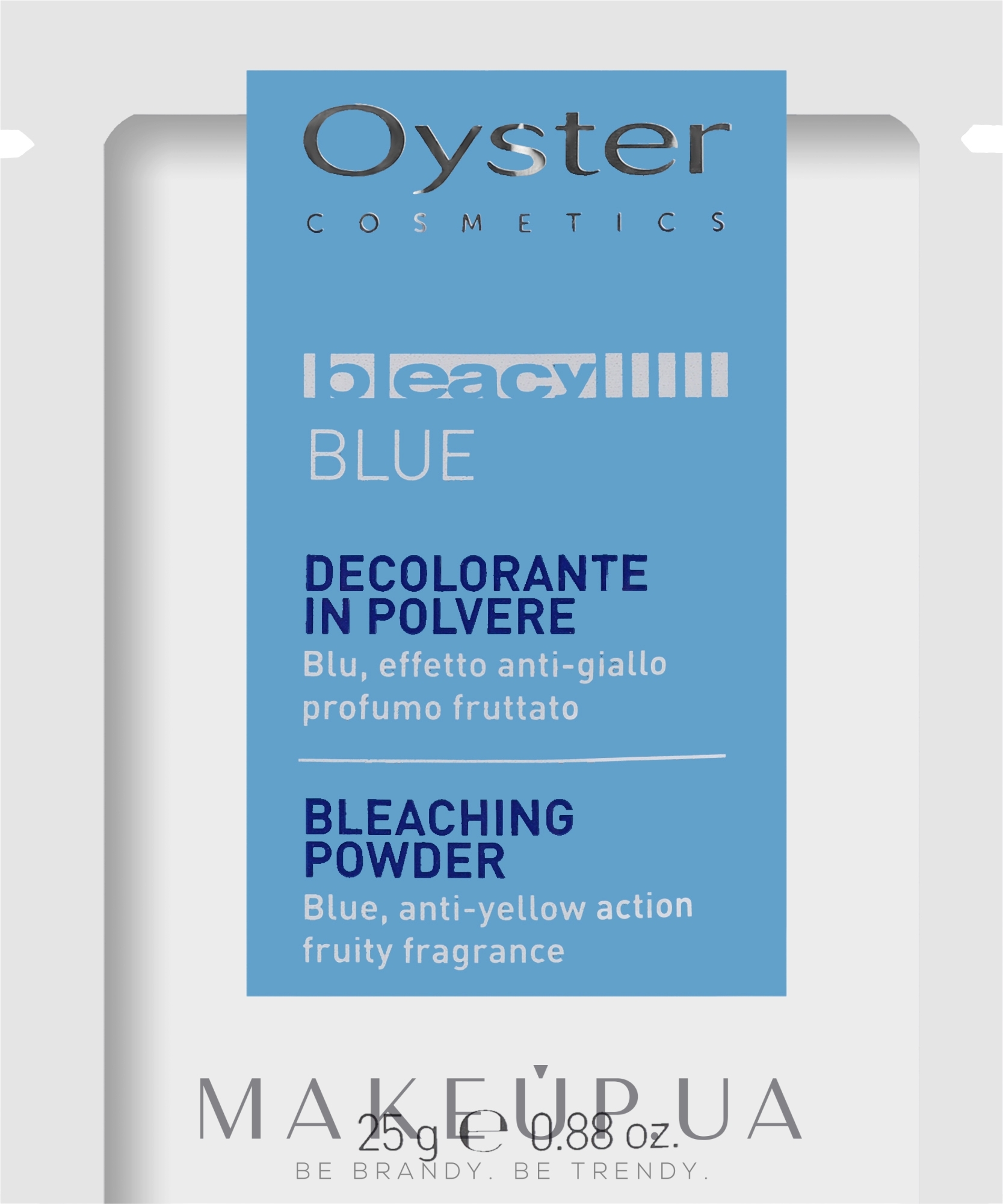 Пудра освітлювальна для волосся, блакитна - Oyster Cosmetics Bleacy Bleaching Powder Blue — фото 25g