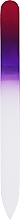Духи, Парфюмерия, косметика Стеклянная пилочка для ногтей 135 мм, фиолетово-бордовая - Sincero Salon Crystal Nail File Duplex Color