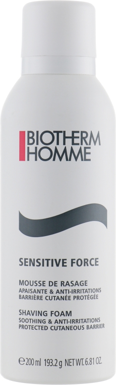 Пена для бритья для чувствительной кожи - Biotherm Sensitive Force Shaving Foam