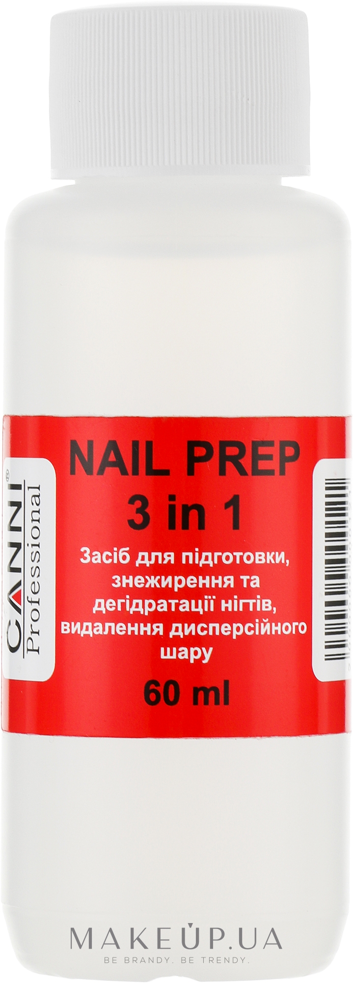 Засіб для знежирення та дегідрататії нігтів - Canni Nail Prep — фото 60ml