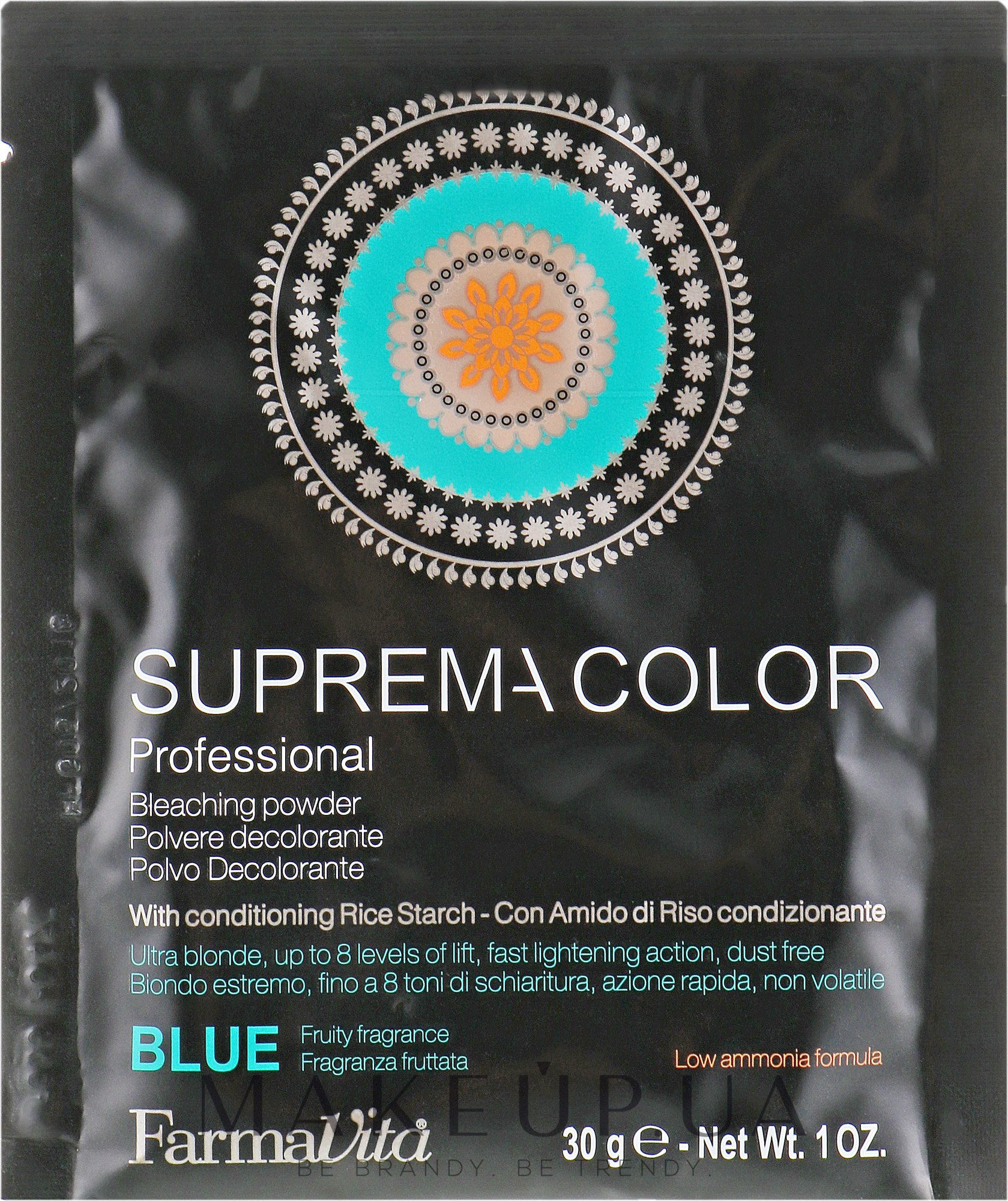 Обесцвечивающая пудра - FarmaVita Suprema Color Blue Bleaching Powder (мини) — фото 30g